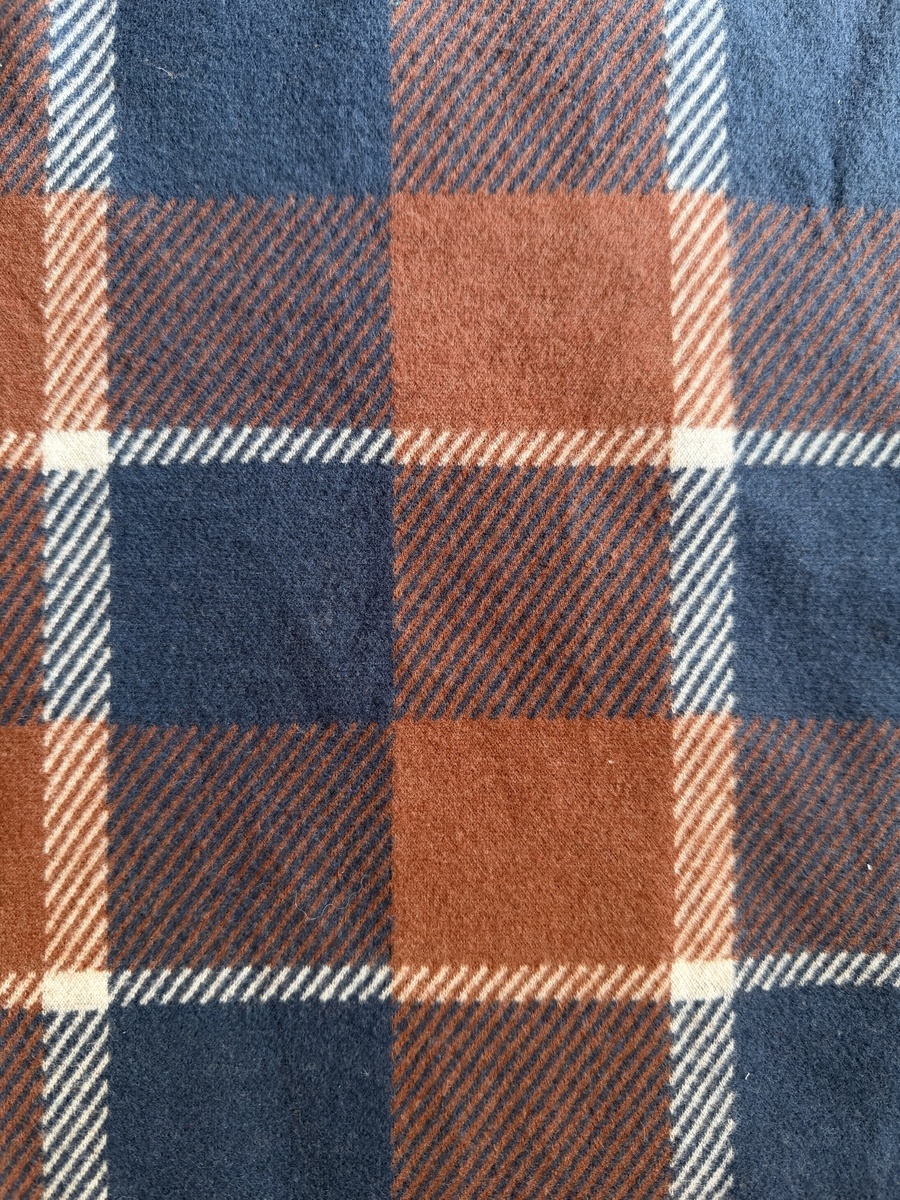 JY22050268 TR Knitted Twill Check Fabric - 65%Polyester30%Rayon5%Sp 277GSM