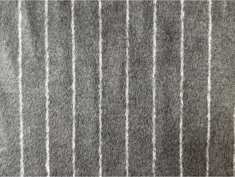 JY25120844 Willow Stripe Brushed wool - 20%Wool80%Others 540G/M