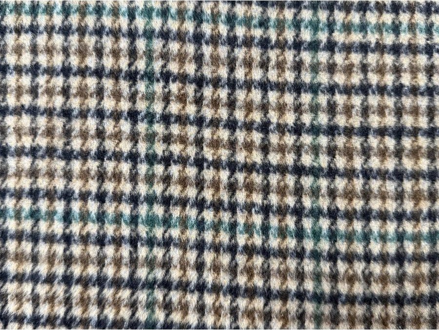 JY26010462 Houndstooth Double Face Brushed Wool - 50%Wool50%Others 850G/M